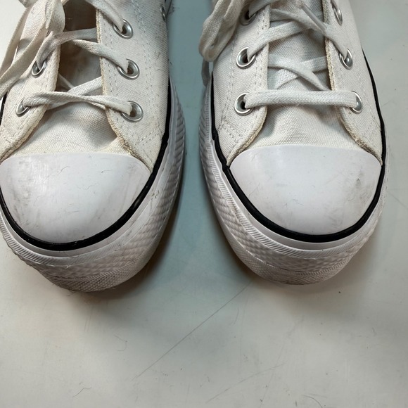 Converse Chuck Taylor Platform High Top White Size 8.5 Women Canvas - Picture 4 of 11